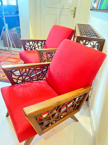 Pair STRAND ARMCHAIRS by Famous Designer Nada Debs