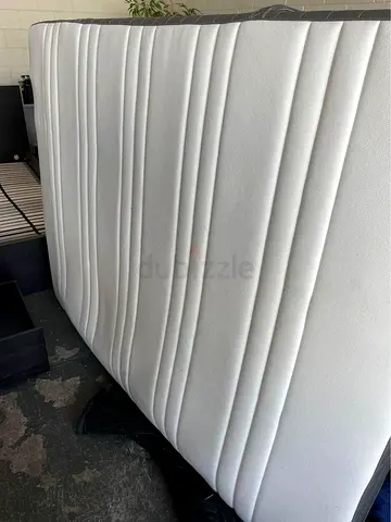 IKEA Malm Double size bed frame with mattress.