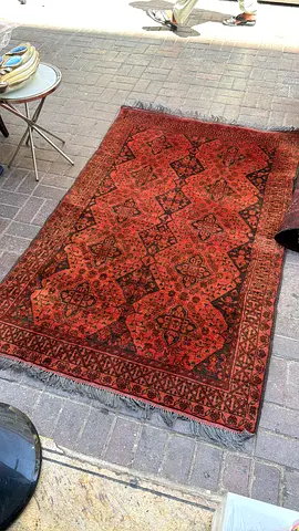 Irani Traditional Patterned Red and Brown Area Rug