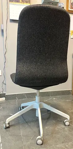IKEA- LANGFJALL- Ergonomic Grey Office Desk Chair on Wheels - Good Condition
