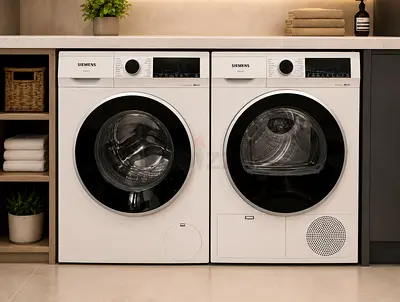 Siemens iQ300 Smart Laundry Duo – 9kg Capacity Each