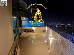 Luxury one-bedroom apartment with a furnished veranda, monthly rent in the Orient Towers near the Co
