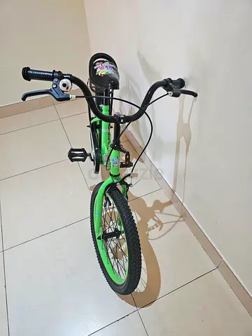 Kids green BMX-style bike — good condition