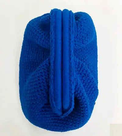 Royal Blue Handmade Crochet Clutch