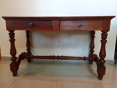 vintage wood desk