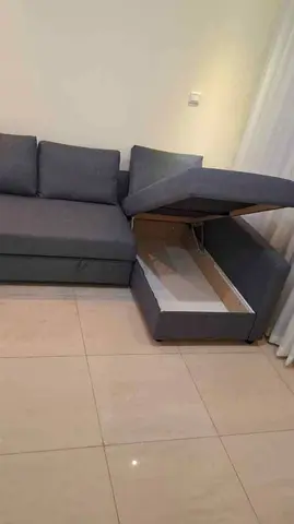 IKEA L shap Sofa store cum bed you can fix