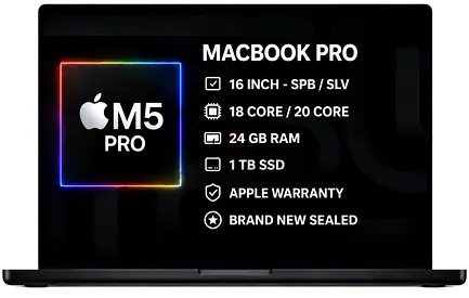 MacBook Pro 16” M5 Pro | 24GB RAM | 1TB SSD | Brand New Sealed