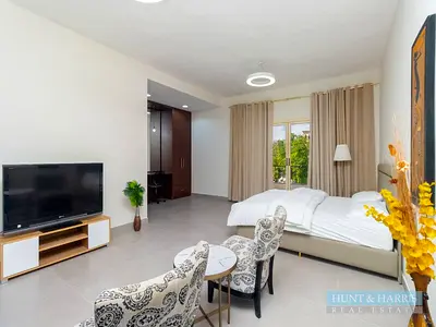 Studio For Rent in Al Hamra Village - Large Size - Fully Furnished