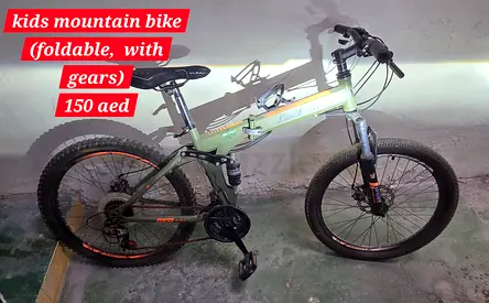 Kids Foldable Mountain Bike with Gears - 24 (Good Condition)
