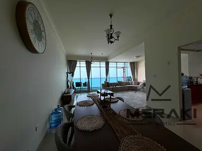 غرفتان وصالة بإطلالة بحرية مباشرة في كورنيش ريزيدنس