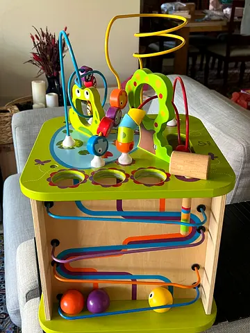 Hape wooden play cube