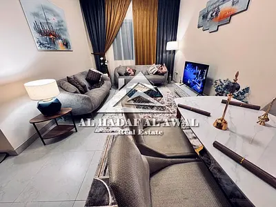 For monthly rent in the Emirate of Sharjah, Al Taawun area, a room and a hall with free internet ne