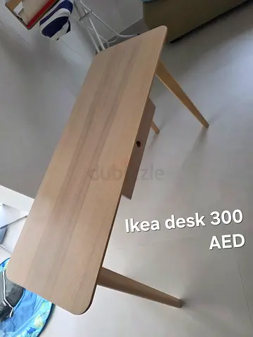Ikea simple wooden desk - light oak finish