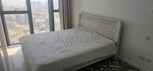King wooden bed frame with headboard and mattress - never used