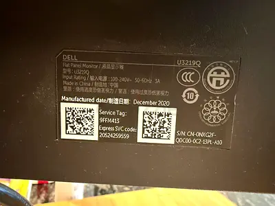 Dell monitor - 32 inch -  perfect condition