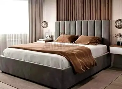 Brend New fabric wooden King size 180x200 Bed with Madical Matress Available