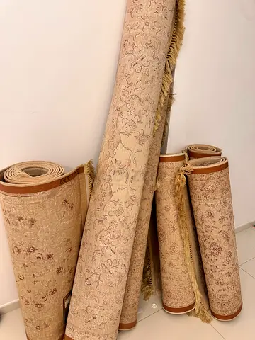 Light beige Persian-style area rug - good condition, multiple pieces