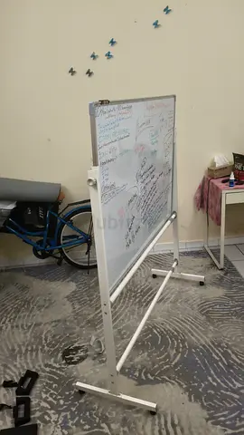 Double-sided Mobile Whiteboard on Stand — Good Condition