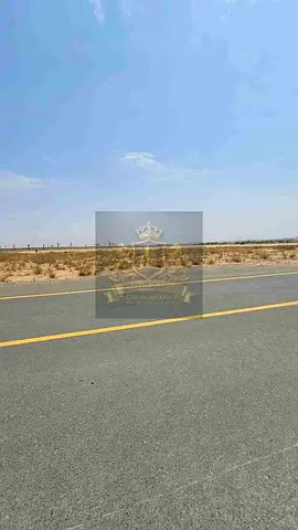 For sale in Sharjah areaBasatin Al Zubair residential landArea 4100 feetGround floor and two-storey villa permit