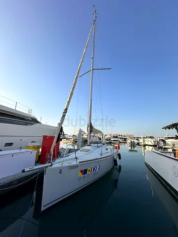 Sailing boat. Spec in the photos