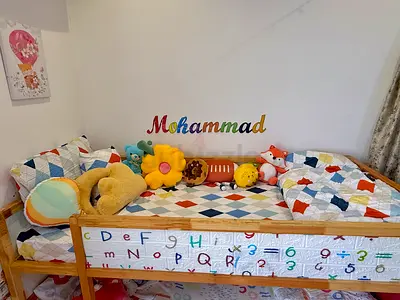 Toddler wooden bunkbed