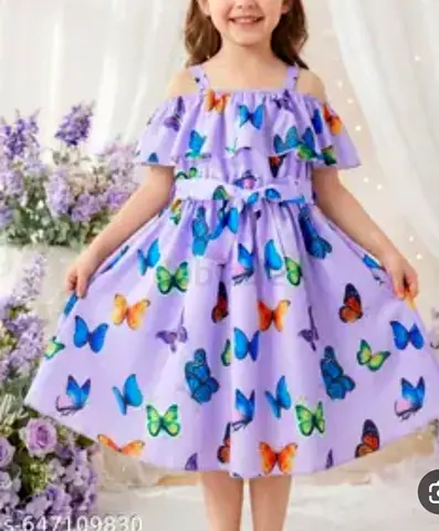 Beautiful colorful summer dress for a girl, size 8 years