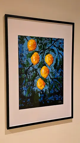 Original acrylic framed painting (new) by artist based in Dubai