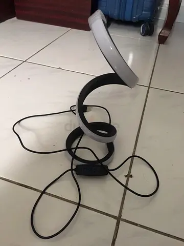 Spiral LED Desk Lamp with Adjustable Brightness