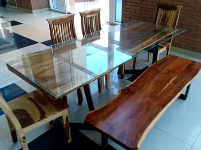 Live Edge Dining Set For sale