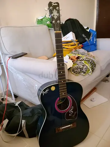 Used Fender Acoustic Guitar - Black