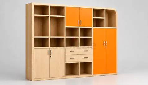 Display  Storage Cabinet Custom Made – Modern Office Organizer