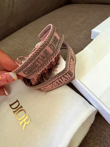Christian Dior Bracelet Set Pink