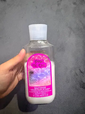 Bath and Body Works  Pink Tie Dye body lotion - 236 ml, used