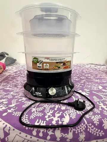 Tefal Electric Food Steamer - 3 Tier, Good Condition