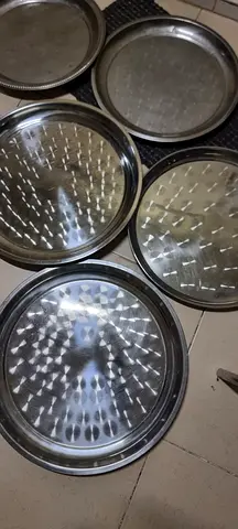 Stainless Steel Round Thali Plate - 65cm