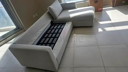 Almost Like New Condition ikea vimle L shape sofa bed with mattress