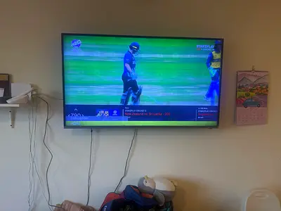 55 inch Flat Panel LED TV - Good Condition, Wall Mounted