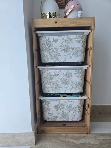 IKEA Pine 3-Drawer Storage Unit