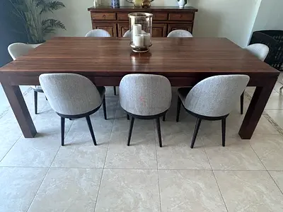 Crate and barrel chairs x 8