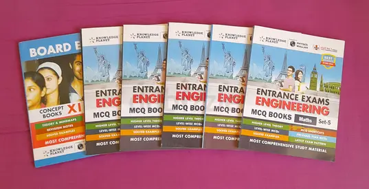 Grade 11 Set of 7 Entrance Exams Engineering MCQ Books (Maths) - Complete Practice Set