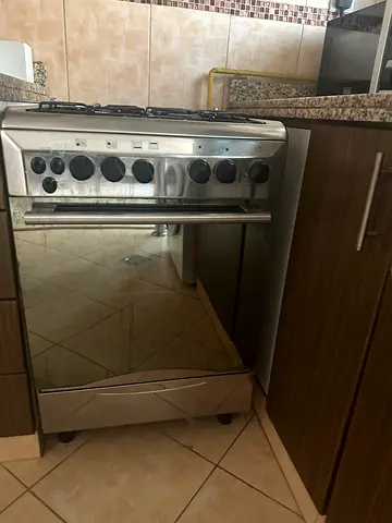 Stainless Steel Gas Range with Oven - Good Working Condition