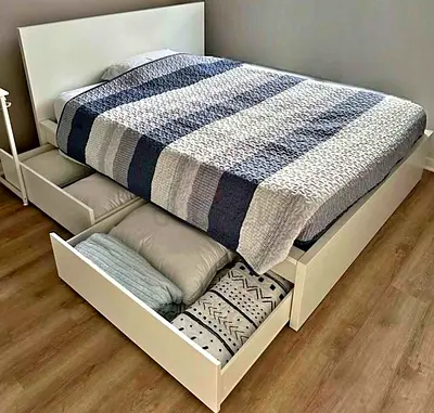 Ikea malm bed queen size with matters