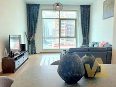 Furnished 1BR | Canal &amp; Burj View | Hamilton Residency