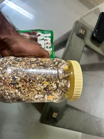 Mixed bird seed jar - about 1 kg (opened)