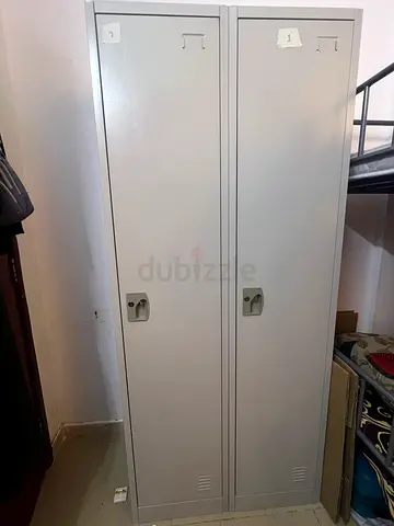 Two-door metal storage locker / wardrobe in good condition
