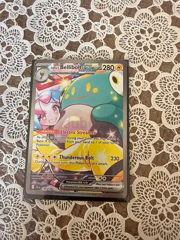 Rare Pokémon TCG - Bellibolt VMAX Holo Card (Sleeved)