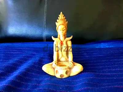 Vintage 1960s Asian “Rice Goddess” (Dewi Sri) Resin Sculpture