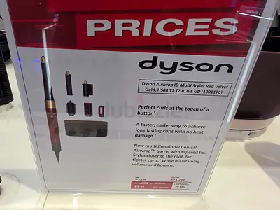 Dyson airwrap t1/t2 red velvet gold/ambersilk hair styler