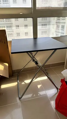 Adjustable Folding Side Table — Compact Portable Work/TV Table