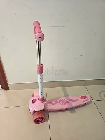 Pink 3-Wheel Kids Scooter — Adjustable Handle, Good Condition